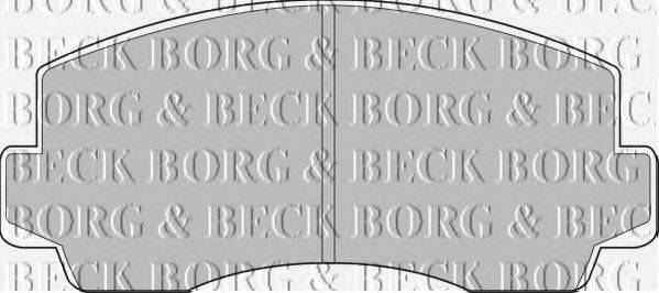 BORG & BECK BBP1283 Комплект гальмівних колодок, дискове гальмо