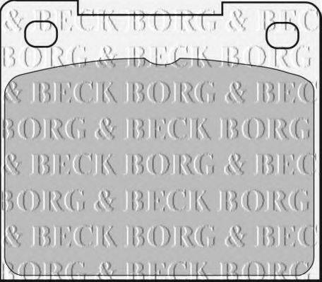 BORG & BECK BBP1307 Комплект гальмівних колодок, дискове гальмо