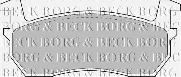 BORG & BECK BBP1309 Комплект гальмівних колодок, дискове гальмо