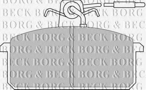 BORG & BECK BBP1317 Комплект гальмівних колодок, дискове гальмо