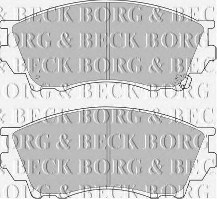 BORG & BECK BBP1356 Комплект гальмівних колодок, дискове гальмо
