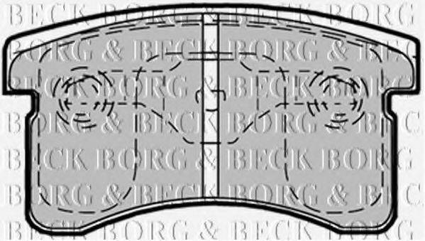 BORG & BECK BBP1361 Комплект гальмівних колодок, дискове гальмо