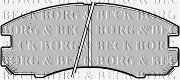 BORG & BECK BBP1375 Комплект гальмівних колодок, дискове гальмо