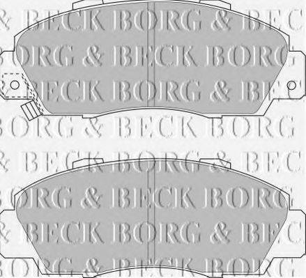 BORG & BECK BBP1389 Комплект гальмівних колодок, дискове гальмо