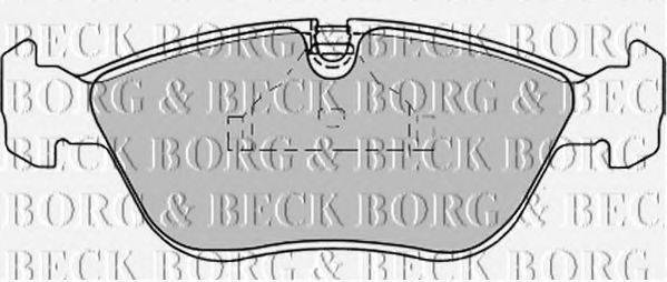BORG & BECK BBP1390 Комплект гальмівних колодок, дискове гальмо