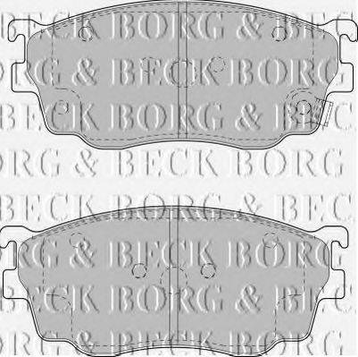 BORG & BECK BBP1404 Комплект гальмівних колодок, дискове гальмо