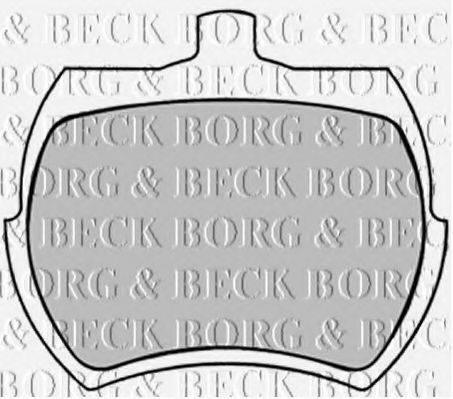 BORG & BECK BBP1409 Комплект гальмівних колодок, дискове гальмо
