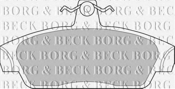 BORG & BECK BBP1411 Комплект гальмівних колодок, дискове гальмо