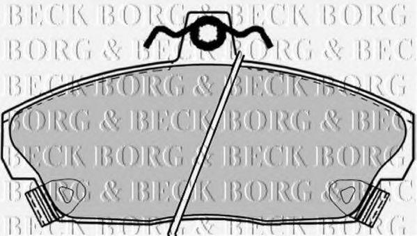 BORG & BECK BBP1417 Комплект гальмівних колодок, дискове гальмо