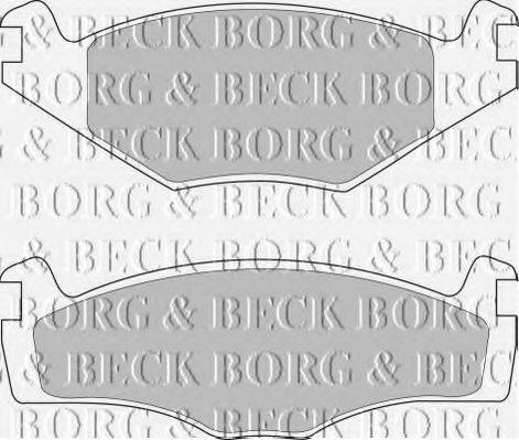 BORG & BECK BBP1420 Комплект гальмівних колодок, дискове гальмо