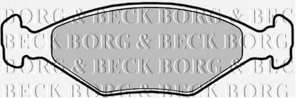 BORG & BECK BBP1426 Комплект гальмівних колодок, дискове гальмо