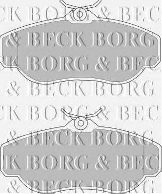 BORG & BECK BBP1429 Комплект гальмівних колодок, дискове гальмо