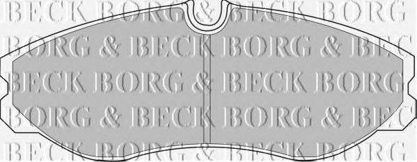 BORG & BECK BBP1436 Комплект гальмівних колодок, дискове гальмо