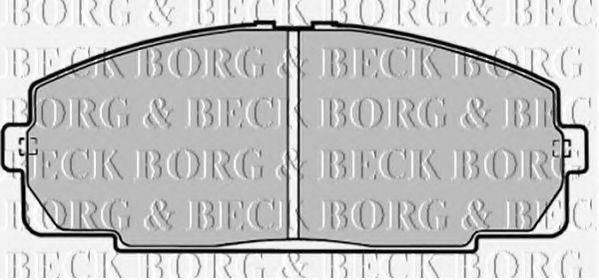 BORG & BECK BBP1451 Комплект гальмівних колодок, дискове гальмо