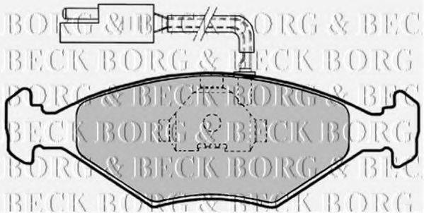 BORG & BECK BBP1456 Комплект гальмівних колодок, дискове гальмо
