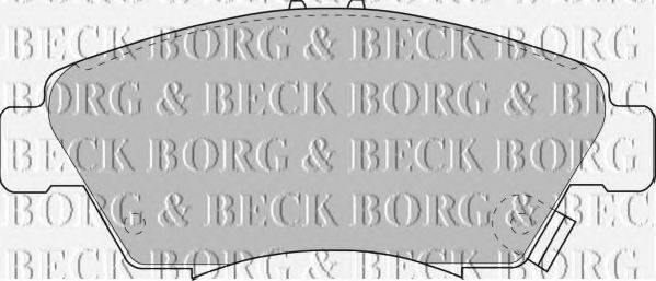 BORG & BECK BBP1457 Комплект гальмівних колодок, дискове гальмо