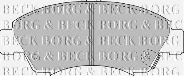 BORG & BECK BBP1467 Комплект гальмівних колодок, дискове гальмо