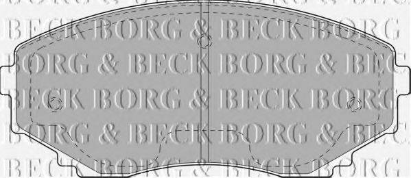 BORG & BECK BBP1472 Комплект гальмівних колодок, дискове гальмо