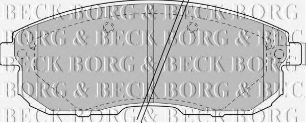 BORG & BECK BBP1473 Комплект гальмівних колодок, дискове гальмо