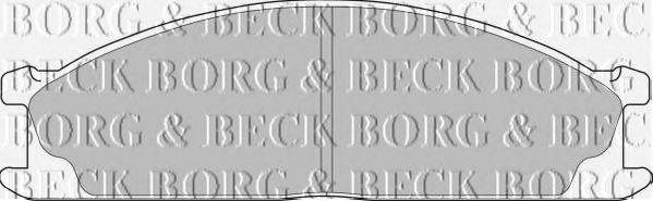 BORG & BECK BBP1486 Комплект гальмівних колодок, дискове гальмо