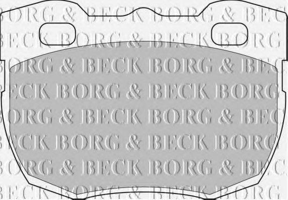 BORG & BECK BBP1496 Комплект гальмівних колодок, дискове гальмо