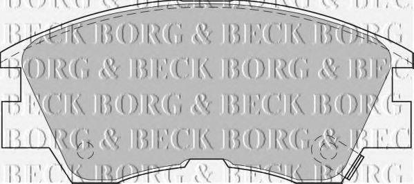 BORG & BECK BBP1511 Комплект гальмівних колодок, дискове гальмо