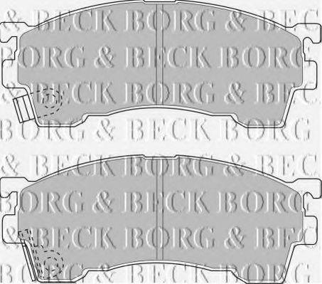 BORG & BECK BBP1516 Комплект гальмівних колодок, дискове гальмо