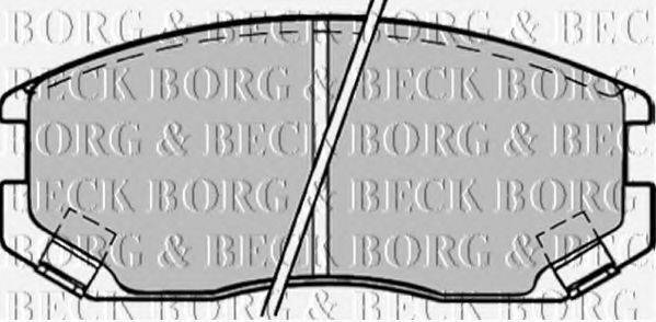 BORG & BECK BBP1518 Комплект гальмівних колодок, дискове гальмо