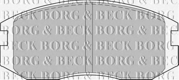 BORG & BECK BBP1521 Комплект гальмівних колодок, дискове гальмо