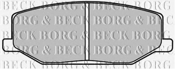 BORG & BECK BBP1524 Комплект гальмівних колодок, дискове гальмо