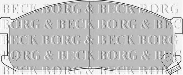 BORG & BECK BBP1536 Комплект гальмівних колодок, дискове гальмо