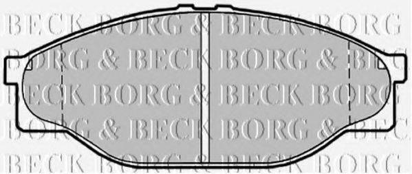 BORG & BECK BBP1548 Комплект гальмівних колодок, дискове гальмо