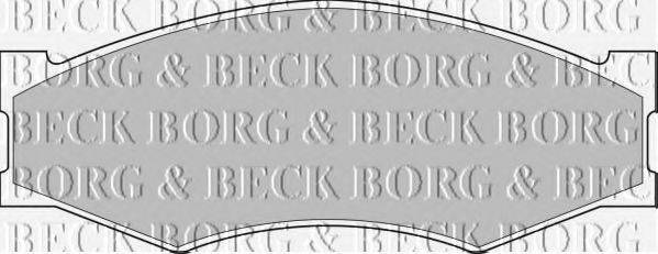 BORG & BECK BBP1551 Комплект гальмівних колодок, дискове гальмо