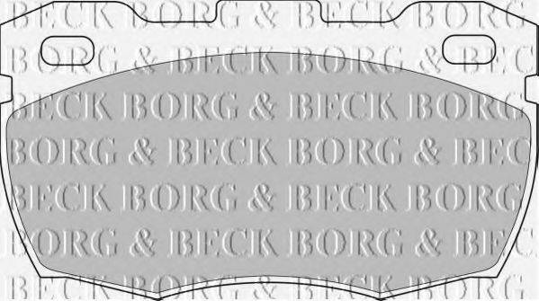 BORG & BECK BBP1571 Комплект гальмівних колодок, дискове гальмо