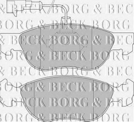 BORG & BECK BBP1576 Комплект гальмівних колодок, дискове гальмо
