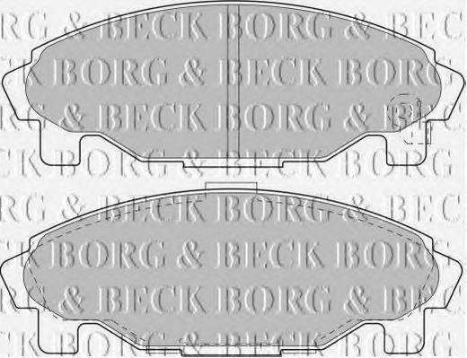 BORG & BECK BBP1581 Комплект гальмівних колодок, дискове гальмо