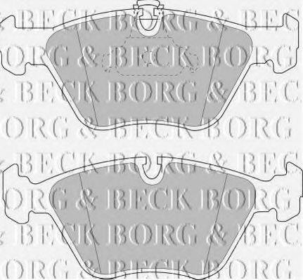 BORG & BECK BBP1590 Комплект гальмівних колодок, дискове гальмо
