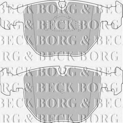 BORG & BECK BBP1595 Комплект гальмівних колодок, дискове гальмо
