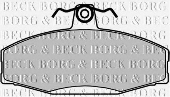 BORG & BECK BBP1604 Комплект гальмівних колодок, дискове гальмо