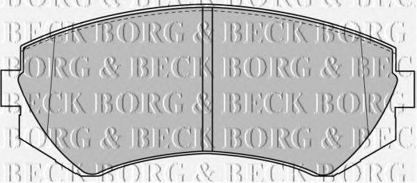 BORG & BECK BBP1611 Комплект гальмівних колодок, дискове гальмо