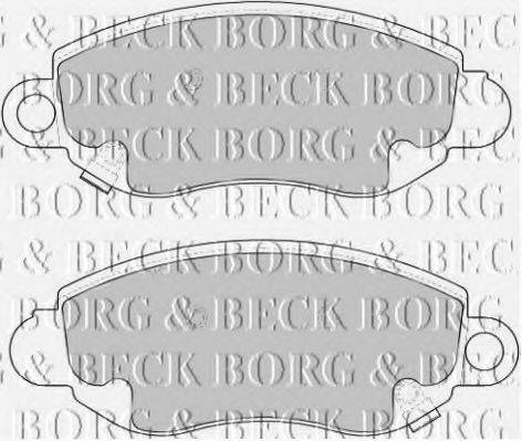 BORG & BECK BBP1626 Комплект гальмівних колодок, дискове гальмо