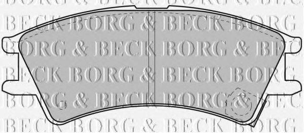 BORG & BECK BBP1659 Комплект гальмівних колодок, дискове гальмо