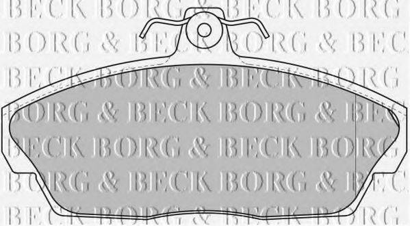 BORG & BECK BBP1662 Комплект гальмівних колодок, дискове гальмо