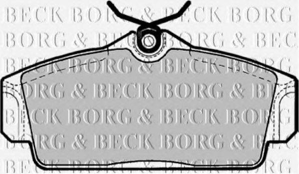BORG & BECK BBP1672 Комплект гальмівних колодок, дискове гальмо
