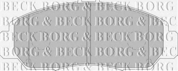 BORG & BECK BBP1741 Комплект гальмівних колодок, дискове гальмо