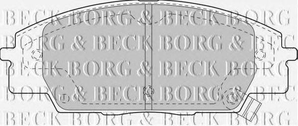 BORG & BECK BBP1742 Комплект гальмівних колодок, дискове гальмо