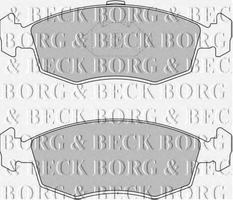 BORG & BECK BBP1748 Комплект гальмівних колодок, дискове гальмо