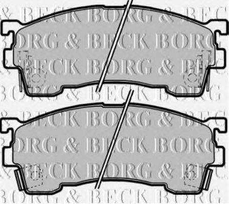 BORG & BECK BBP1750 Комплект гальмівних колодок, дискове гальмо