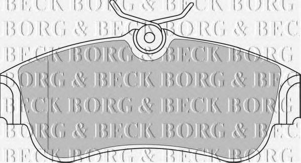 BORG & BECK BBP1760 Комплект гальмівних колодок, дискове гальмо