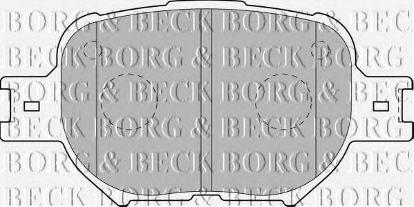 BORG & BECK BBP1767 Комплект гальмівних колодок, дискове гальмо